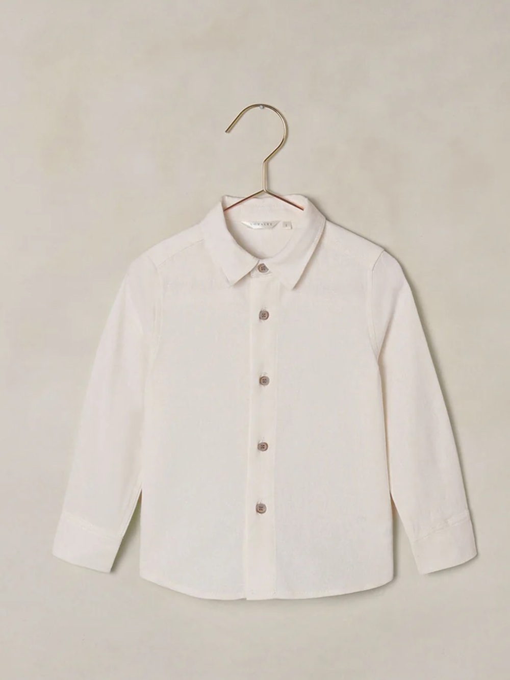 Noralee Linen Blend Harrison Ivory Button Down Shirt Size 6